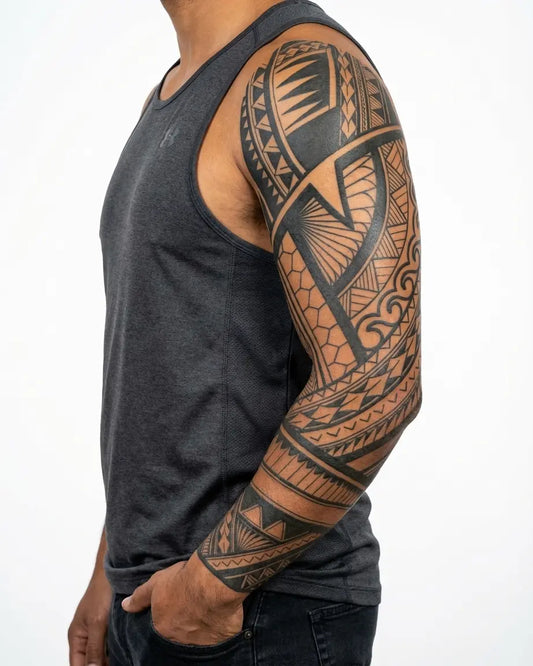 Samoan Geometric Sleeve