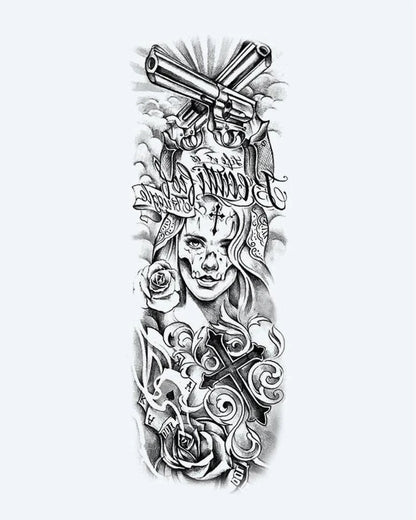 Chicano Woman & Revolvers