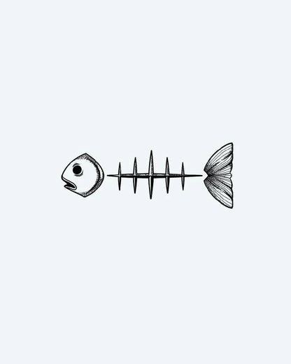 Minimalist Fish Skeleton