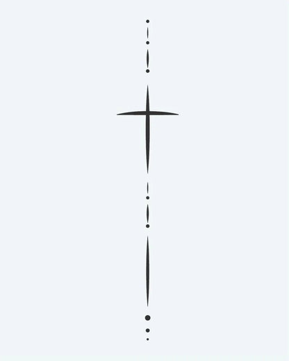 Minimalist Cross & Dots