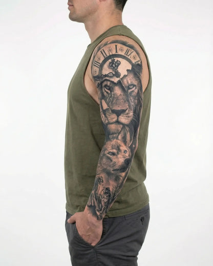 Lion, Wolf & Clock