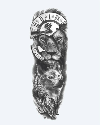 Lion, Wolf & Clock