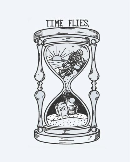 Time Flies Hourglass