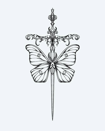 Moth & Ornate Dagger