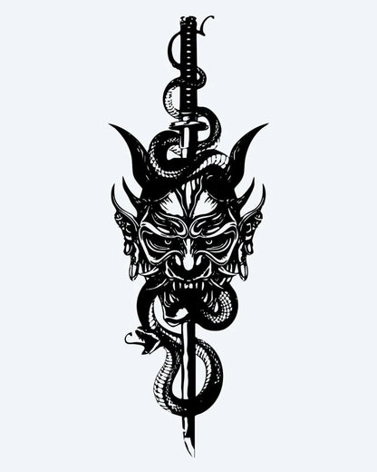 Oni Mask & Serpent Dagger