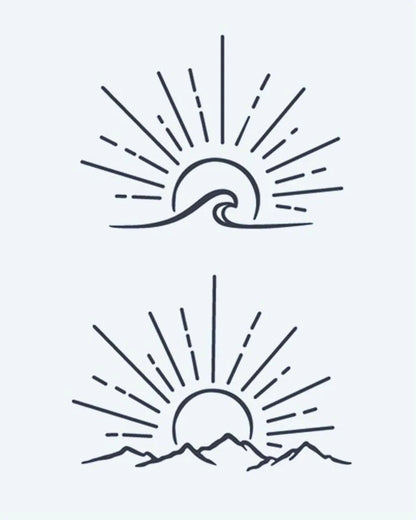Sunrise Wave & Mountains