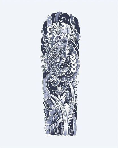 Koi Fish & Waves Sleeve