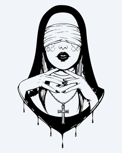 Blindfolded Nun