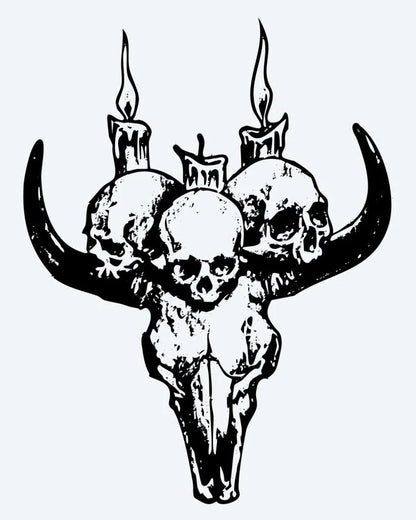 Bull Skull & Candles