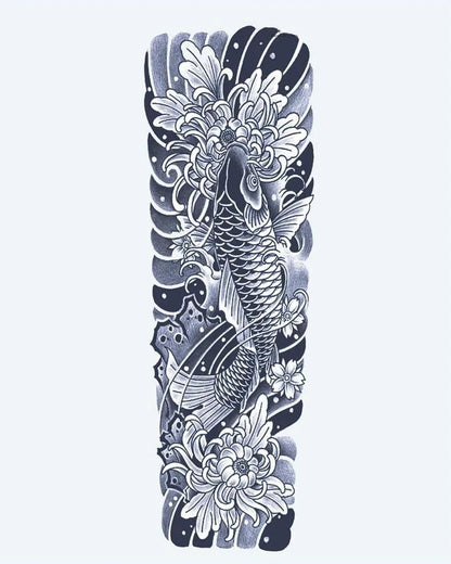 Koi Fish & Chrysanthemum Sleeve